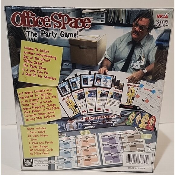 new Vintage 2008 OFFICE SPACE The Party board Game 18 + adult NECA reel FOX - Picture 2 of 4